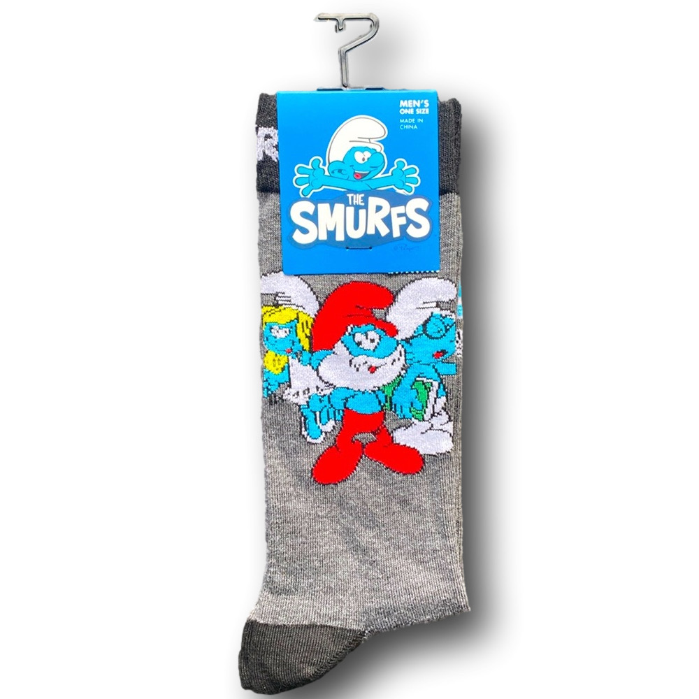 3/$20 The Smurfs Funny Novelty Crew Socks - NWT